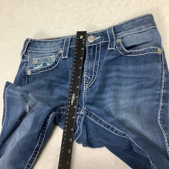 True Religion Women’s Curvy Skinny Jeans Size 28 Big Rainbow Horseshoe - Picture 7 of 11